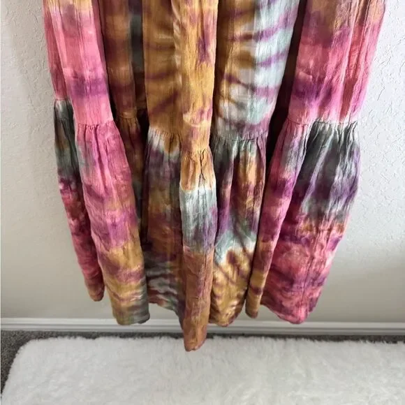 Free People Sunny Tie Dye Maxi Dress Young Fabulous & Broke - Picture 7 of 11